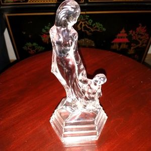 RCR Crystal Art Deco Style glass sculpture.